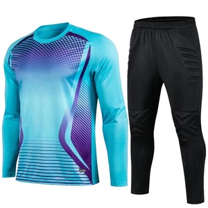 Men's Adult <b>Football</b> Goalkeeper Uniform Protective <b>Sponge</b> <b>Football</b> Long Sleeves Kid Training Goalkeeper Soccer Jersey Top Pants - Product Image 3