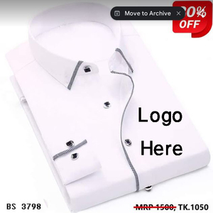 Camisa formal de alta calidad fabricada en Bangladesh Elite Elegance para hombre, colección de otoño - Product Image 1