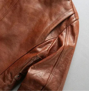 Chaquetas de Cuero de Invierno para Hombre de Alta Calidad, Diseño Personalizado Estilo Motero, Tela de Lona, Resistentes al Viento, Transpirables y Cálidas - Product Image 6