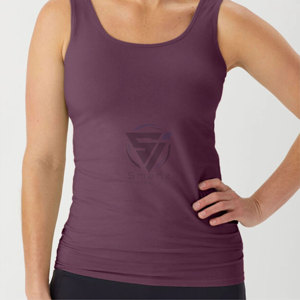 Diseña Tu Propia Camiseta de Tirantes Personalizada para Mujer 2024, Mejor Precio, Tejido Satinado Transpirable de Secado Rápido, Bordado 3D, Color Sólido, Verano - Product Image 5