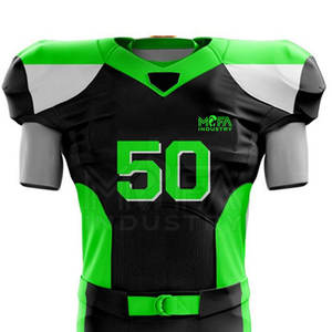 Meilleures ventes uniforme de maillot de football américain à séchage rapide à manches courtes dernier style uniforme de football américain - Product Image 3