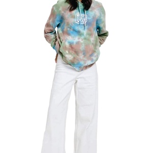 Unisex Tie-Dye Hoodie Set Colorful Pullover for Men Women Streetwear Couple Outfit Soft Fleece <b>Matching</b> Sweatshirt Outfit - Product Image 5