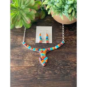 ชุดเครื่องประดับริค โทลิโน่ สร้อยคอหินหลายชนิดและเงินสเตอร์ลิง - Product Image 1