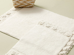 Avior vente chaude 100% coton 2 pièces tapis de bain ensemble Design moderne personnalisé luxe écologique zone de bain fabriqué à la machine nouveauté - Product Image 5
