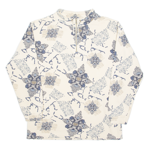 Sweat-shirt à demi-zip avec col oversize, surpiqûres ton sur ton et coton biologique épais pour une chaleur douillette, fabriqué au Pakistan - Product Image 1