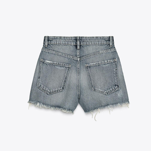 กางเกงขาสั้นเอวสูงของผู้หญิงแบบลำลองสำหรับฤดูร้อนและฤดูใบไม้ผลิวัสดุเนื้อนุ่มระบายอากาศได้ดี - Product Image 6