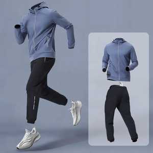 Ensemble de mode pour hommes été 2021, ensemble de costumes pour hommes, deux pièces, ensemble de fitness, survêtement décontracté, vente en gros, best-seller - Product Image 5