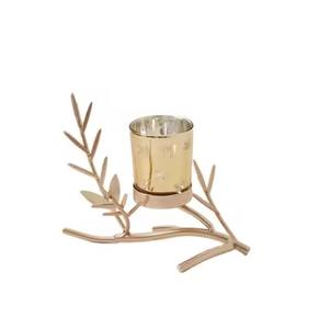 Elegante soporte de vela de metal para decoración del hogar, centro de mesa para sala de estar, exhibición de mesa - Product Image 4