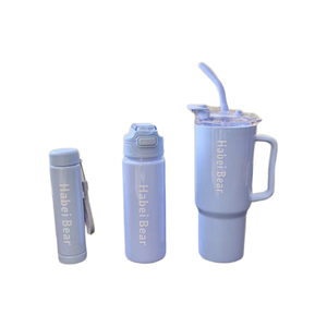 40盎司大容量塑料不倒翁套装，带盖、手柄和吸管 - Product Image 3
