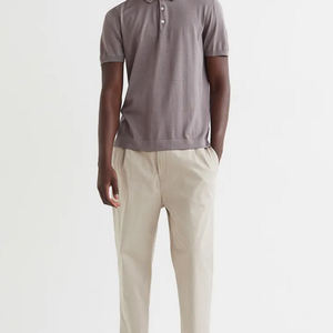 เสื้อยืดสีขาวพื้นสำหรับผู้ชายผ้าฝ้าย100% ทรงเข้ารูปแบบลำลองเนื้อผ้าฝ้าย240กรัมผ้าย้อมสีเรียบ - Product Image 2