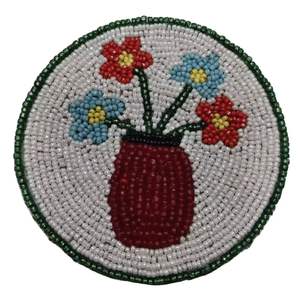 Posavasos con cuentas artesanales, posavasos bordado en forma de mariposa, Mantel Individual para cubrir tus bebidas, manteles para mesa de comedor, Color personalizado - Product Image 2