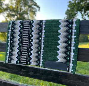 Vente chaude Premium Laine Western Selle Couverture À La Main Cheval Tapis D'équitation Durable Équestre Couverture Fournisseur Personnalisé De L'Inde - Product Image 4