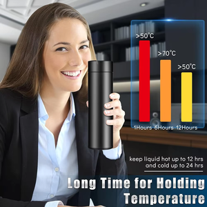 Botol Air Pintar 500ml Termos Gym dengan Layar LED Penunjuk Suhu, Flask Vakum Termal, Cangkir Termos dengan Infuser Teh - Product Image 6