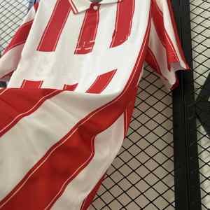 Maillot de football rétro 9495 Eindhoven Home Design, style streetwear rétro personnalisé, impression sportive, rayures rouges, maillots de football - Product Image 5