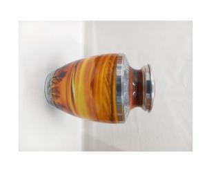 Urnas de cremación de metal real hechas a mano, diseño único, decorativas personalizadas, fabricante al por mayor, cenizas, uso para adultos, suministros funerarios - Product Image 2