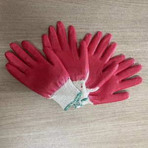 Gants en latex enduits de caoutchouc vietnamien Gants de travail de sécurité antidérapants anti-coupures Semi-revêtement Coton réutilisable Protection Jardin - Product Image 1