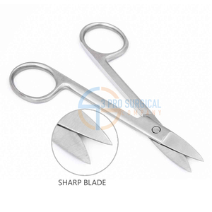 Tijera de manicura de acero inoxidable para uñas Herramienta de belleza tipo hoja recta de cutícula de lujo - Product Image 6