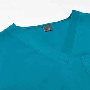 Conjunto de Uniforme Médico Unisex para Hombre, Cuello Holgado con Múltiples Bolsillos, Pantalones Médicos Ajustados Tipo Jogger, Uniformes Quirúrgicos para Hospital - Product Image 2