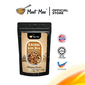 MEET MEE - Anchoas Fritas Halal - Bocadillo Salado de Kacang Ikan Bilis Seco - Product Image 2