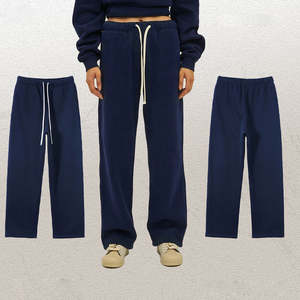 กางเกงลำลองทรงตรงผ้าแคนวาสฟลีซ 500GSM 100% คอตตอน สไตล์วินเทจกลางศตวรรษ สำหรับผู้ชายและผู้หญิง ปรับแต่งโลโก้ได้ ยี่ห้อ MADE TRIOTAKE - Product Image 4