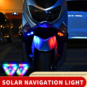 Đèn hậu xe hơi 12V không dây năng lượng mặt trời, đèn báo tam giác đỏ, đèn phanh, đèn cảnh báo nhấp nháy, phụ kiện ô tô - Product Image 2