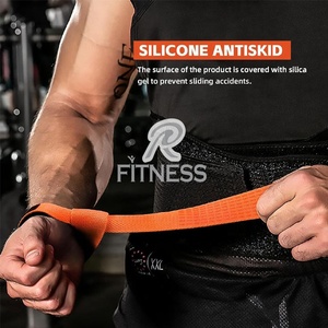 Neoprene Adjustable <b>Weight</b> Lifting Straps Custom Logo Wrist Wraps for Gym and Bodybuilding - Product Image 4