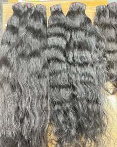 Extensions de cheveux humains indiens bruts de qualité supérieure Perruque naturelle Weave Machine Trame Bundles Wholesale Export - Product Image 6