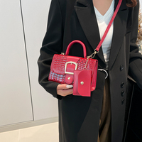 Tas Selempang PU Fashion Model Terbaru Musim Dingin untuk Wanita, Tas Bahu/Crossbody dengan Bukaan Terbuka dan Dompet Kecil