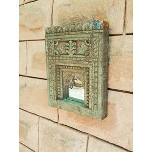 Tenture murale antique en bois fabriquée à la main à l'ancienne pièce décorative 10 \ "X 1.25 \" X 12 \" - Product Image 2