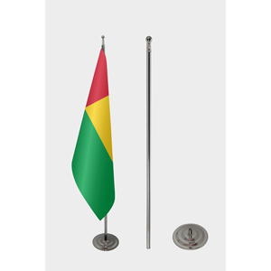 Official Guinea-Bissau Indoor <b>Flag</b> Custom 3x5ft Car <b>Flag</b> Digital Printing Techniques Cotton Polyester Silk Aluminum <b>Pole</b> - Product Image 2