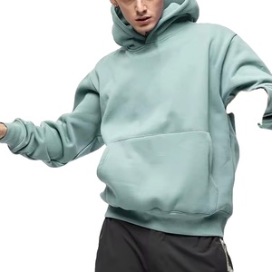Sweat à capuche Vintage lavé à l'acide pour hommes poids lourd 100% coton surdimensionné hiver épais pull polaire doublure Streetwear à capuche 2026 - Product Image 3