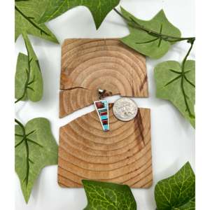 Zuni Handmade Multi-Color Stone and Sterling <b>Silver</b> Pendant with Rhodium Plating Religious Style Rose Gold Jewelry <b>Charm</b> - Product Image 2