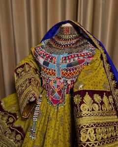 ชุดเดรสปักลายสไตล์วินเทจโมเดิร์นแบบอัฟกานิสถานสำหรับผู้หญิง ความยาวระดับเข่า ทรงเอไลน์ ผ้าโพลีเอสเตอร์ 100% คุณภาพสูง ขายส่ง สินค้ามาใหม่ล่าสุด - Product Image 3