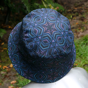 Chapeau seau brodé imprimé personnalisé pliable réversible coton polyester tissu pêcheur seau chapeaux d'été pour hommes et femmes - Product Image 3