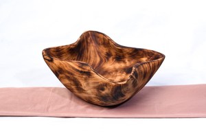 Cuenco rústico de madera creativo, vajilla de frutas, ensalada, sopa, cuenco para servir, utensilios de cocina para el hogar, mesa, restaurante, regalo de boda - Product Image 4