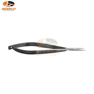 Micro tijeras profesionales de belleza personalizadas de alta calidad, acero inoxidable curvo afilado para uso en belleza - Product Image 1