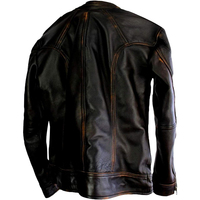 Vestes en cuir de vache pour hommes, personnalisées, de haute qualité, tissu imperméable, légères, différentes couleurs d'hiver, vestes en cuir OEM