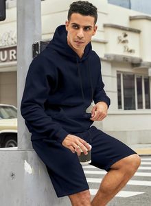 Ensemble de shorts à capuche personnalisés pour hommes quantité minimale de commande bas Qualité supérieure Prix bon marché Survêtement de mode unisexe Prix de gros Fabriqué en PK - Product Image 3