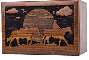 Handmade Wooden Urn <b>Box</b> Engraved Guitar Urn for Human Dogs and Cats Ashes, Wooden Urn <b>Box</b> for Dogs Cats Ashes Handmade by AYAANS - Product Image 4