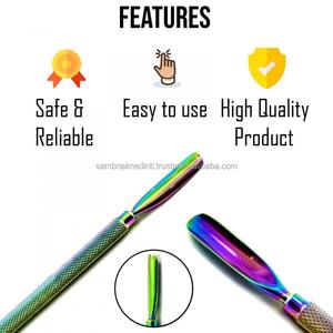 Professional Multi-Color Stainless Steel <b>Nail</b> Care Tool <b>Cuticle</b> <b>Nail</b> <b>Pusher</b> for Manicure and Pedicure - Product Image 4
