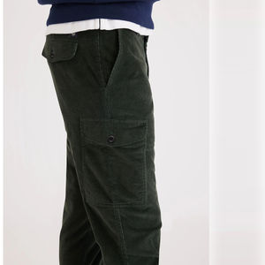 Pantalones cargo de lona ligeros para hombre personalizados OEM diseño de patrón recto informal multibolsillo con cintura media - Product Image 3