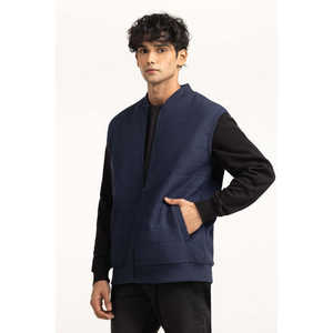 Chaleco de Punto para Hombre, Corte Regular, Transpirable, para Primavera/Verano, con Logotipo Personalizado, Tejido de Lana con Poliéster MN-KNV-WS25-004B - Product Image 6