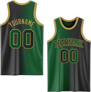 Conjuntos estampados de equipos de baloncesto americanos transpirables, camisetas deportivas ajustadas personalizadas para hombres y mujeres al por mayor - Product Image 6