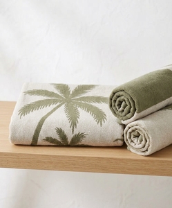 Toalla de Playa de Tela de Rizo con Estampado de Palmeras Tropicales Personalizada, de Doble Cara, Ecológica, de Secado Rápido para Adultos, Transpirable y Ligera - Product Image 2
