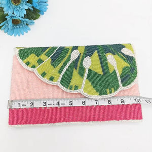 กระเป๋าประดับด้วยลูกปัดกระเป๋าสะพายไหล่ลายดอกไม้3D กระเป๋าแฮนด์เมดสีชมพูดอกแฮนด์เมดกระเป๋าสะพายไหล่สีสันสดใสสำหรับงานปาร์ตี้ตอนเย็นสำหรับฟังก์ชั่น - Product Image 6