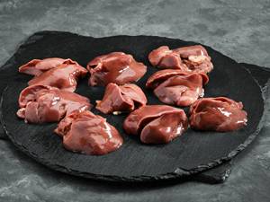 Hígado de pollo congelado de primera calidad, suministro al por mayor, ingrediente de sabor rico limpio, recortado y envasado al vacío para catering y restaurantes - Product Image 2