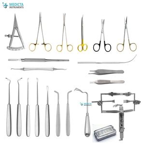 Juego de instrumentos de reparación de paladar hendido, 22 Uds., Kit de herramientas quirúrgicas maxilofaciales orales de acero inoxidable para hospitales y clínicas - Product Image 5