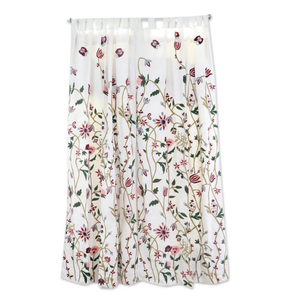 Cortinas de ventana de Material de algodón puro de diseño personalizado de calidad más vendida a precio mayorista para cortina de ventana de café de hotel en casa - Product Image 5