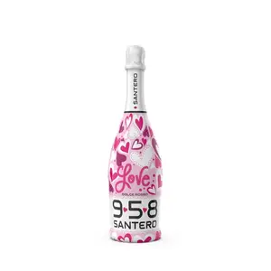 958 santero Dolce ROSSO, cocktail ngọt, lấp lánh, 750 ml, 25.36 oz, nồng độ cồn 6,5%, trái cây màu đỏ có hương vị