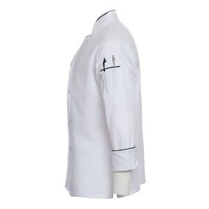 Veste de réception classique unisexe en gros d'usine couleur personnalisée polyester coton logo personnalisé de haute qualité chef d'hôtel professionnel - Product Image 5